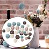 32PCS Rattan Ball White Wooden Brown Blue DIY Accessories Home Decorations Christmas Tree Ornament Wedding Party Supplies