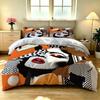 Set de așternut cu 3 piese, stil Pop Art, cu buze roșii, pentru pat, fără pilotă, material moale, lavabil la mașină și utilizat în scopuri decorative