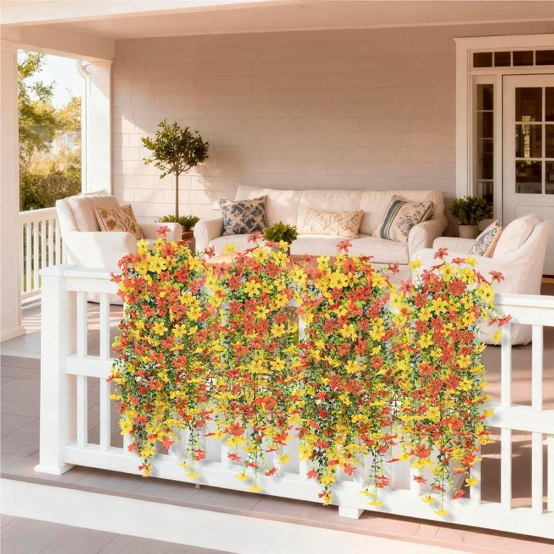 2PCS Spring decoration of  outdoor simulated hanging flower plants is suitable for outdoor home decoration
