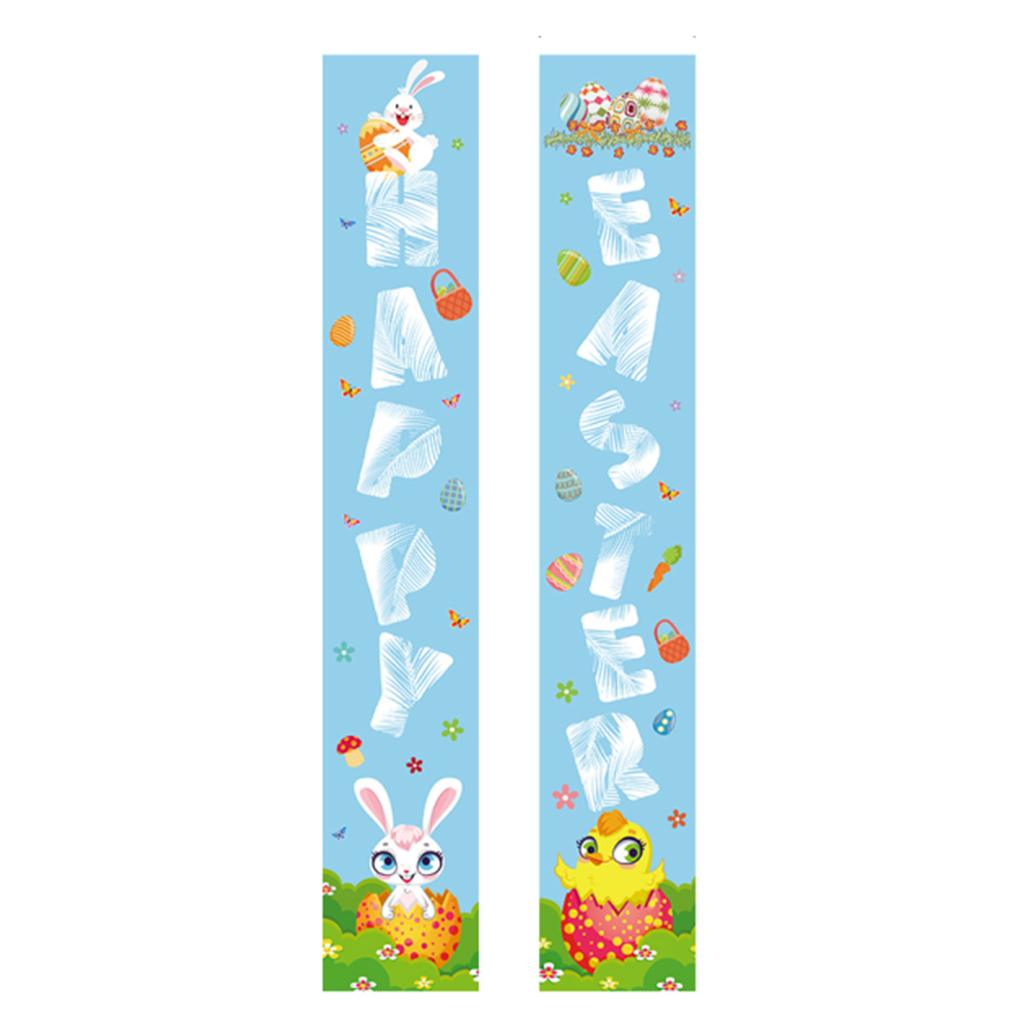 180 * 30Cm Easter Family Party Festival Atmosphere Arrangement Flag Polyester Cloth Couplet Customization