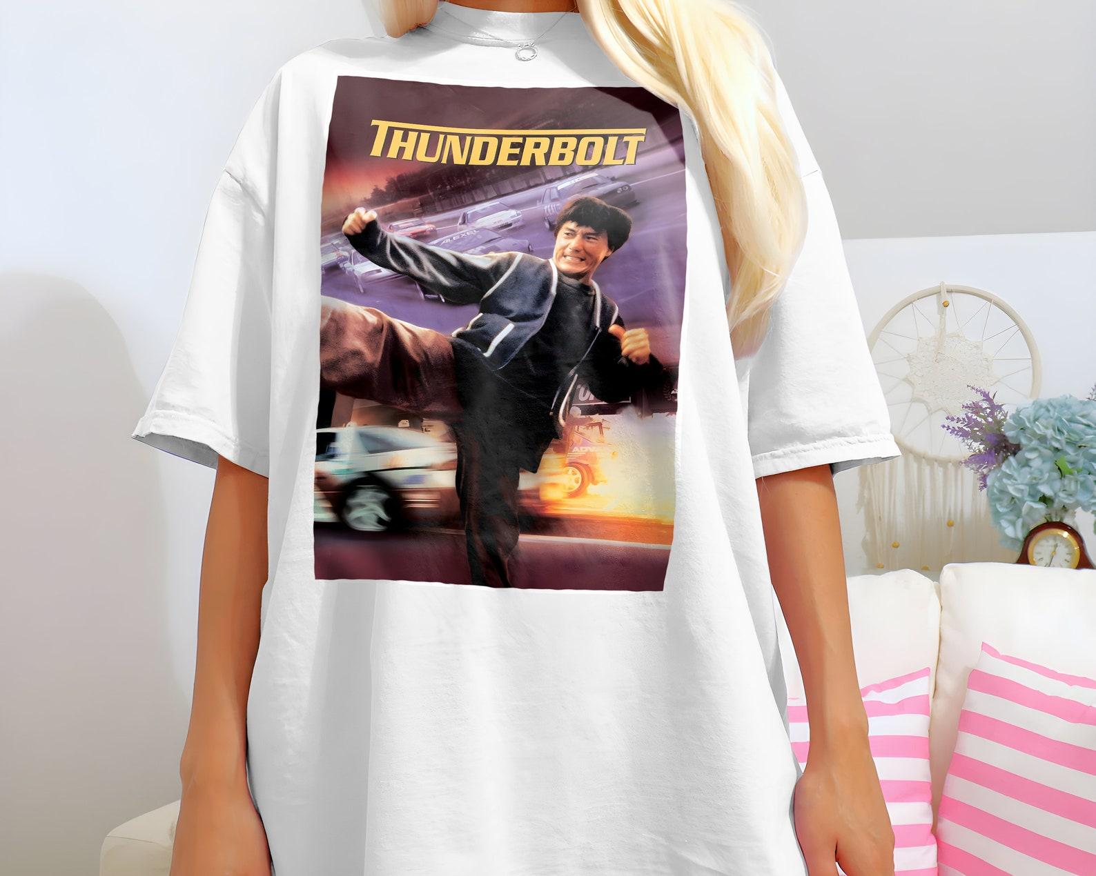 Jackie Chan Thunderbolt V4 Movie Poster Classic Movie Unisex T-Shirt all sizes S-5XL S