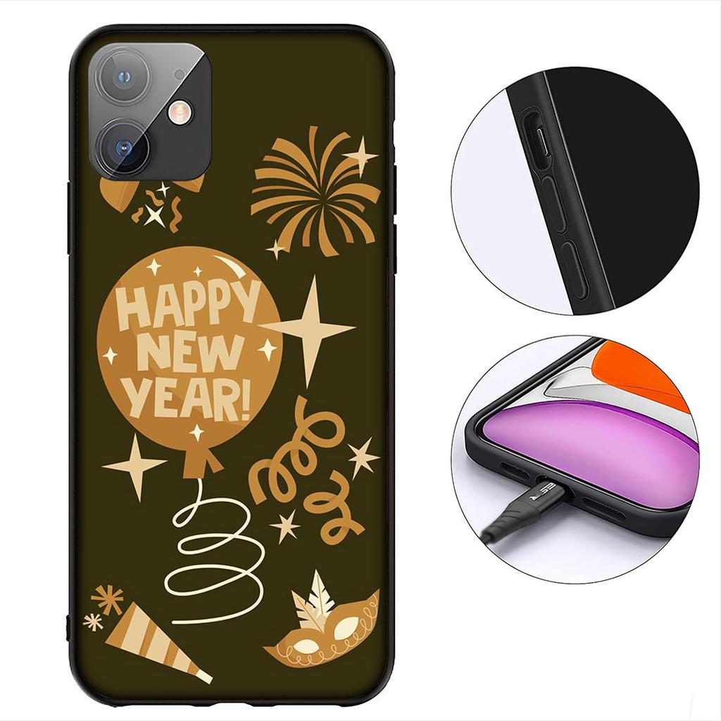 Happy New Year Christmas Tree Deer Cover for Samsung Galaxy A06 A05 A14 A50 A51 A52 A12 A13 A23 A70 A07 A25 A26 A72 A56 Case