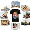 Summer Cool Sunglasses Lion Print Casual Vacation Men's T-Shirt Pure cotton T-shirt
