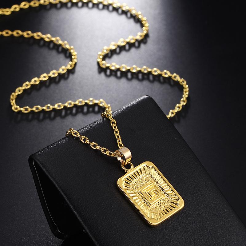Buy Initial Letter Pendant Necklace 