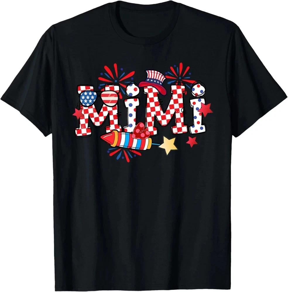 Mimi Sunglasses USA Flag Fireworks Patriotic 4th Of July TShirt S