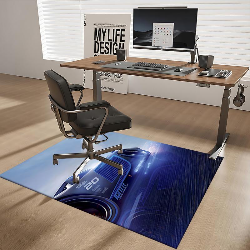 1pc Futuristic Car Carpet Rug for Bedroom Living Room Decor Sofa Home Game Area Rug Non-slip Floor Mat. D0730020