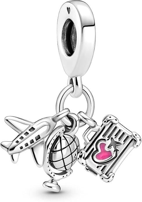 

Plane, Globe and Suitcase Dangle Charm
