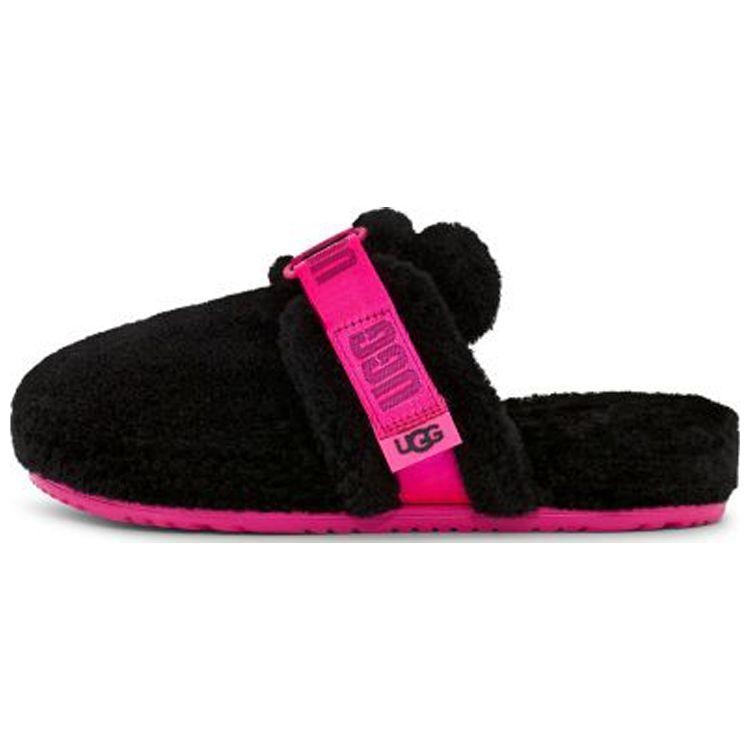 UGG Fluff It Fabric Fashion Comfortable Slippers Men slippers Black Pink 1118150-TPBC