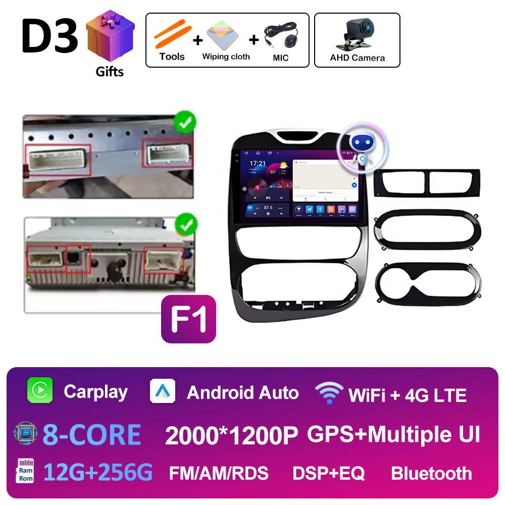 Dla Renault Clio 3 4 2012 2013 2014 2015 - 2018 Stereo DSP Samochodowe Radio Wideo Odtwarzacz Multimedialny Nawigacja GPS Ekran QLED IPS WIFI