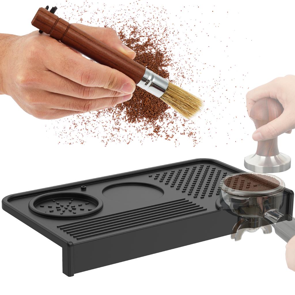 Espresso Tamping Mat Silicone Coffee Tamper Mat Heat Resistant Anti-slip Coffee Mats for Barista Espresso Machine Accessories