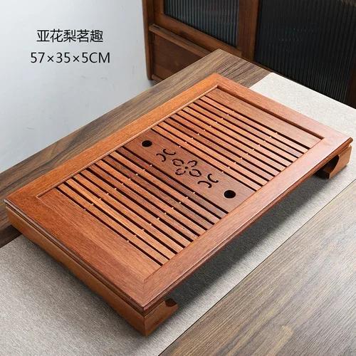 Serving Chinese Tea Tray Wood Plate Office Desk Luxury Tea Tray Japanese Nordic Bandeja Para Cha Kitchen Accessories YN50TT