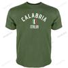 Calabria Italia Maglietta Calabria Maglietta Cool Vacanza Orgoglio Souvenir Italia Italiano Italia Usurato Bandiera Destinazione Grunge