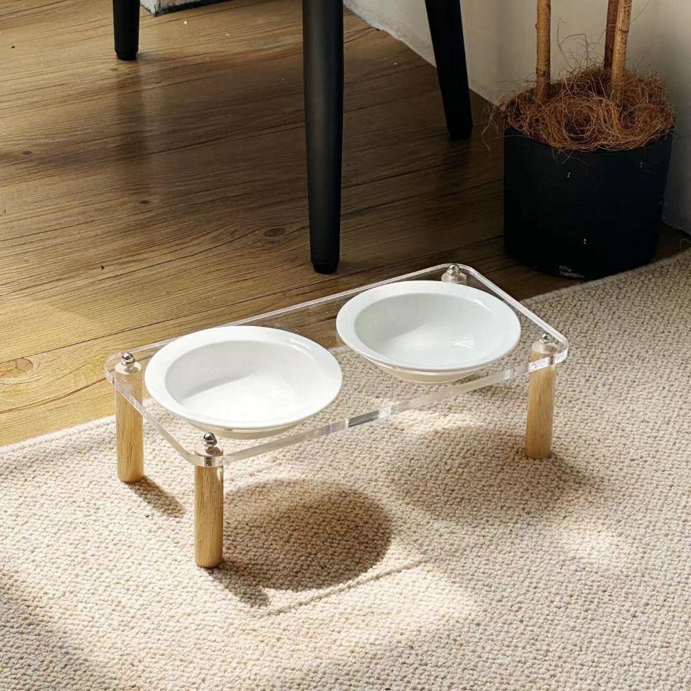 Protect Cervical Spine Raised Cat Feeder Cat Drinking Feeding Bowl Cat Accessories