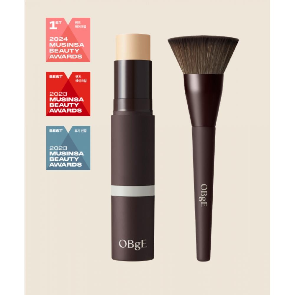 

Obge Natural Cover Foundation + Foundation Brush FOUNDATION NO.3 SAND+ FOUNDATION BRUSH