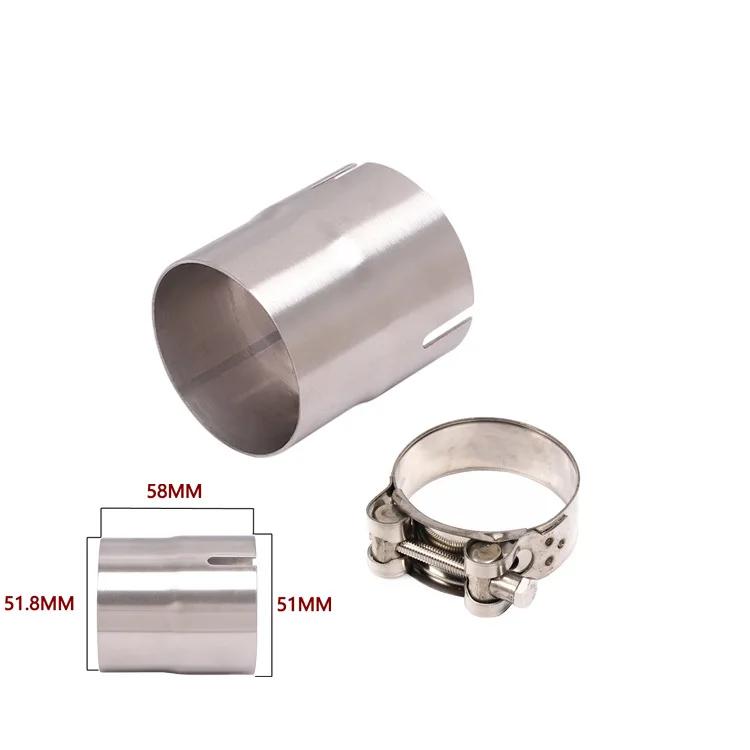 Suitable for motorcycle exhaust pipe 51 to 52, 54, 56, 58, 62, 64MM adapter with variable diameter interface