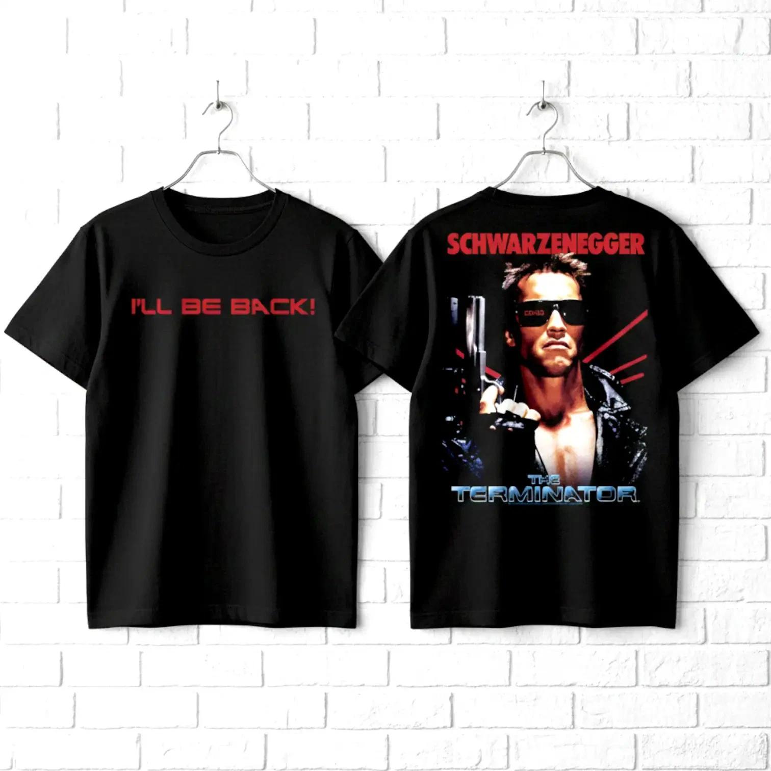 Terminator I ll Be Back Schwarzenegger Men s T Shirt XXL