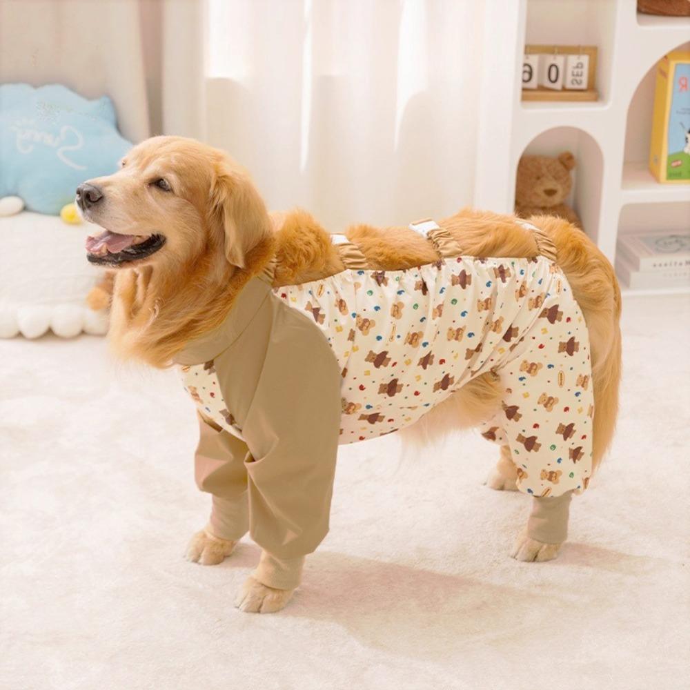 Cartoon Four Legged Dog Pants Adjustable Waterproof Dog Pants  Outdoor Activities XL коричневый