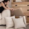 45X45CM Brown Vintage Throw Pillow Cover Minimalist Stamping Waist Cushion Cover Decor Home Decorative Pillowcase