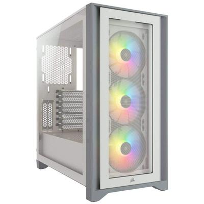 Obudowa PC ATX CORSAIR iCUE 4000X RGB ze szkła hartowanego Biała CS7978 Mid-Tower CC-9011205-WW