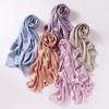 Spring Muslim Modal Chiffon Jersey Hijab for Women Plain Soft Shawls Scarves Big Size Headscarf Islamic Turban Headband Abaya