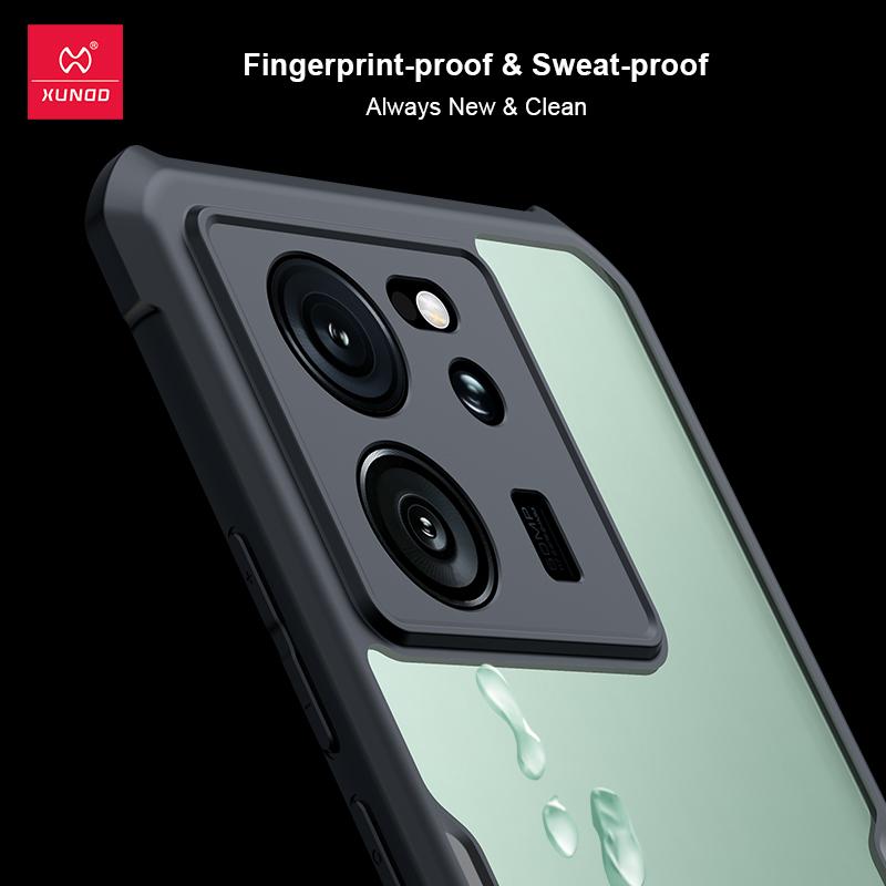 Für Xiaomi 13T 13T Pro Hülle, Airbag Stoßfeste Schale Kamera Vollschutz Acryl & TPU Rückseite Klare Abdeckung für Xiaomi 13T Pro