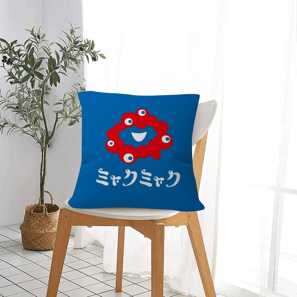 Cartoon M-Myaku-Myaku Personalized Pillow Dust Cover Bedroom Kids Party Decoration Pillowcase Birthday Children Gift