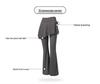 Plus Size Velvet Micro-Flare High Waist Yoga Pants for Women - Slimming Autumn/Winter Outerwear