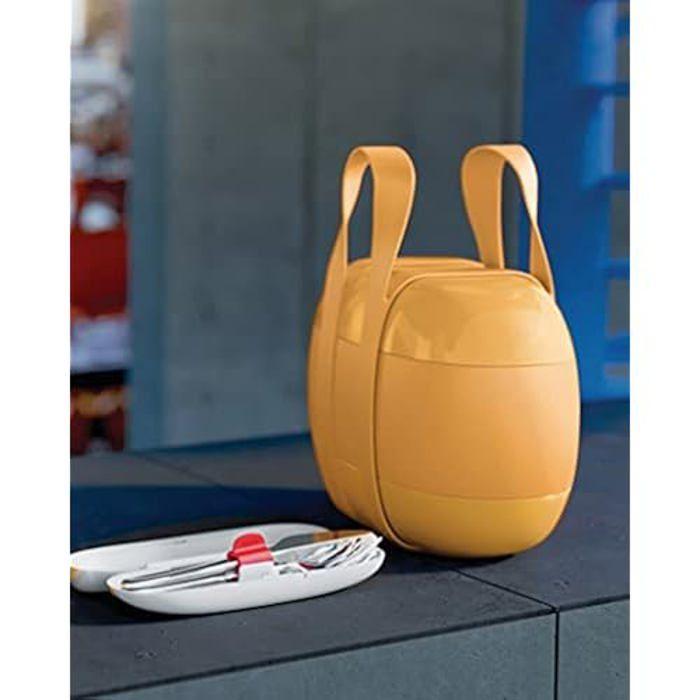 Ensemble de couverts de voyage - alessi - sa04s3 g - acier inoxydable 18/10 - étui en résine - 3 pièces