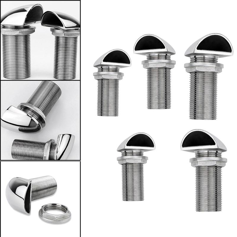 Thru-hull Valves Rsv 316 Stainless Steel Marine Spare Parts Boat Drain Outlet Durable Straight Boats Ships Thru-hull Connection