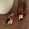 Niche Black and Brown Block Splashing Ink Is Suitable for Apple 11airpods1 Earphone Cover Airpodspro11th Generation Earphone Case.