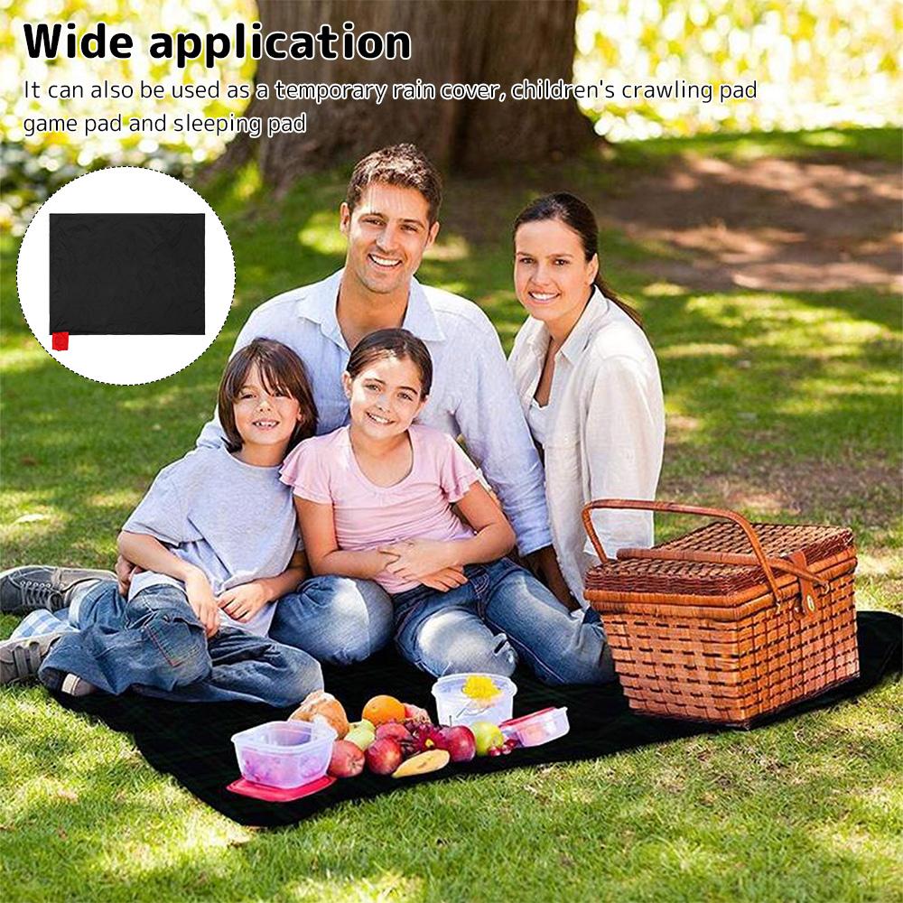 Mini Pocket Picnic Blanket Outdoor Pocket Blanket Foldable Compact Mat Portable Lightweight Picnic Mat Waterproof Pad 110x70cm