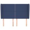 VidaXL Headboard with Ears Blue 147x23x118-128 Cm Fabric3117820