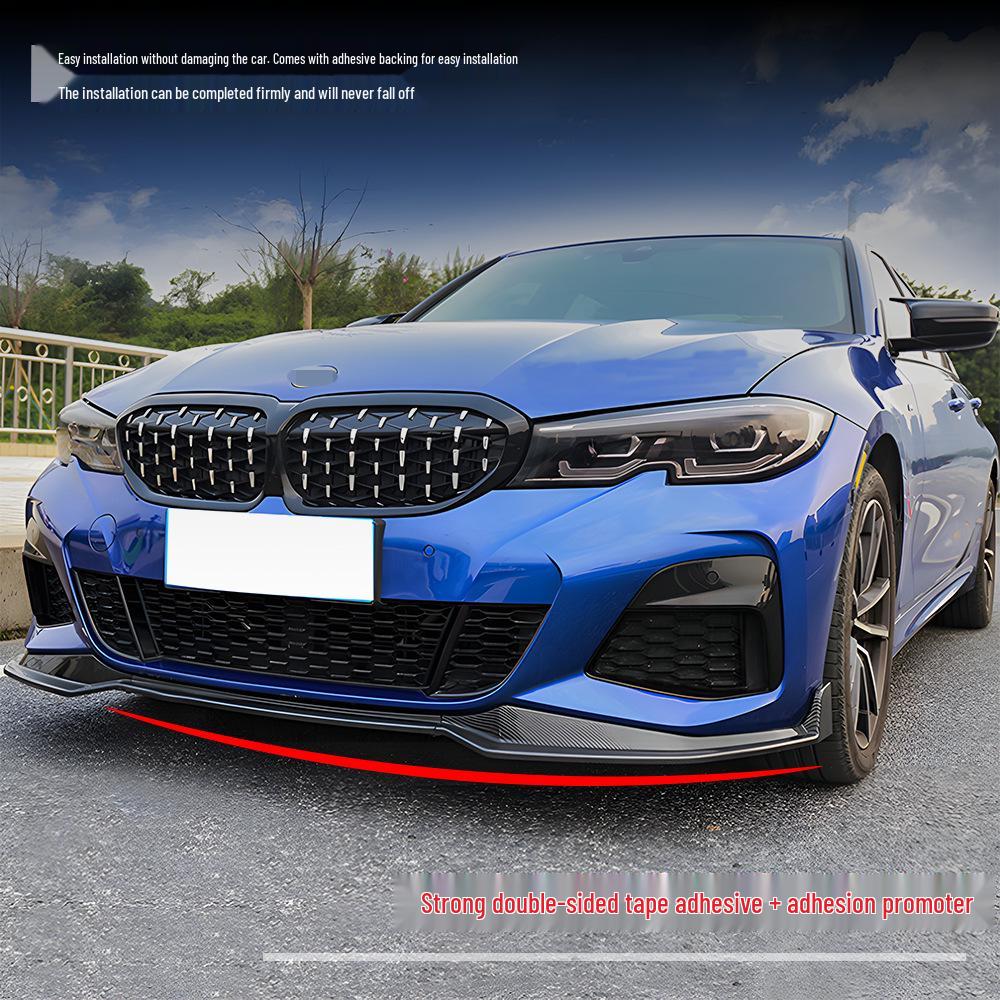 BMW 3 Series (23-24) G20 Pre-Facelift Front Bumper Lip Kit - No-Drill, 3-Piece Design