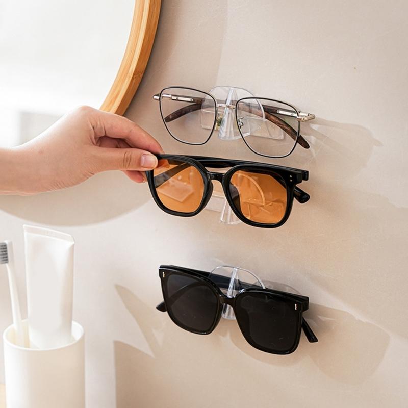 10Pcs Wall Mounted Eyeglasses Organizers Spectacles Storage Rack Glasses Display Holder Sunglass Stand Home Decoration