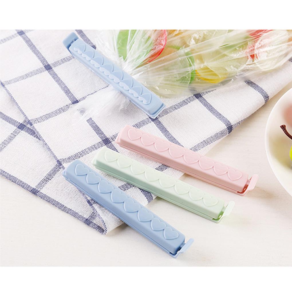 5 pinzas para bolsas de almacenamiento de alimentos, resistentes a la humedad, mini sellador, herramienta de sujeción, accesorios de cocina, organización.