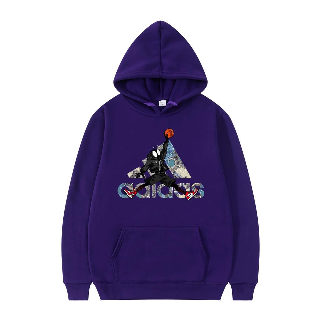 Unisex Spring/Autumn AD Logo Hooded Sweatshirt Fashion Sport Casual Top