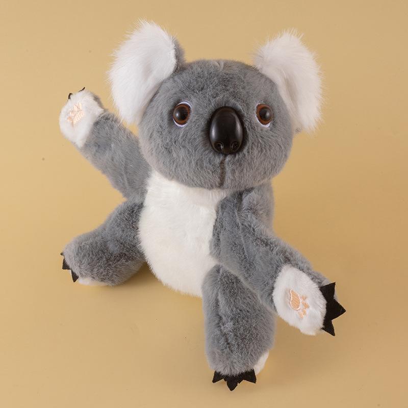 Cute Animal Tiger Leopard Snapping Circle Plush Toy Doll Koala Rabbit Bracelet Doll Children's Doll