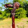 91.44 Cm Walking Cane Grandfather Stick Horse Head Walking Cane For Adult Wooden Walking Stick Christmas Gift