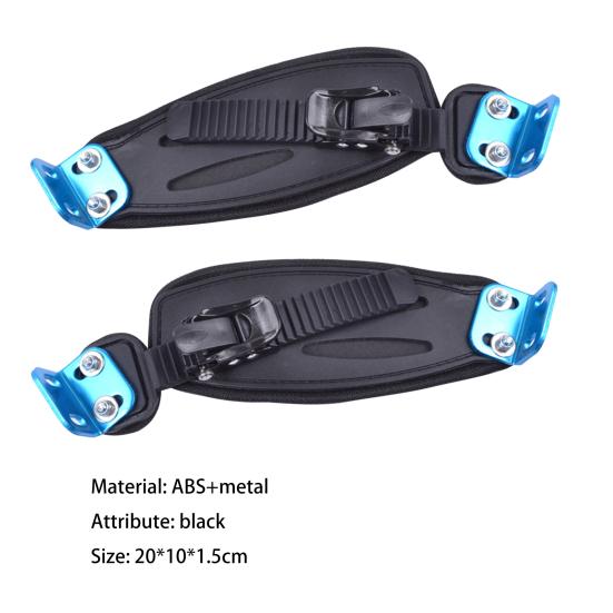 2ks držák na nohy nastavitelný horský černý univerzální skateboardový pásek pro sport