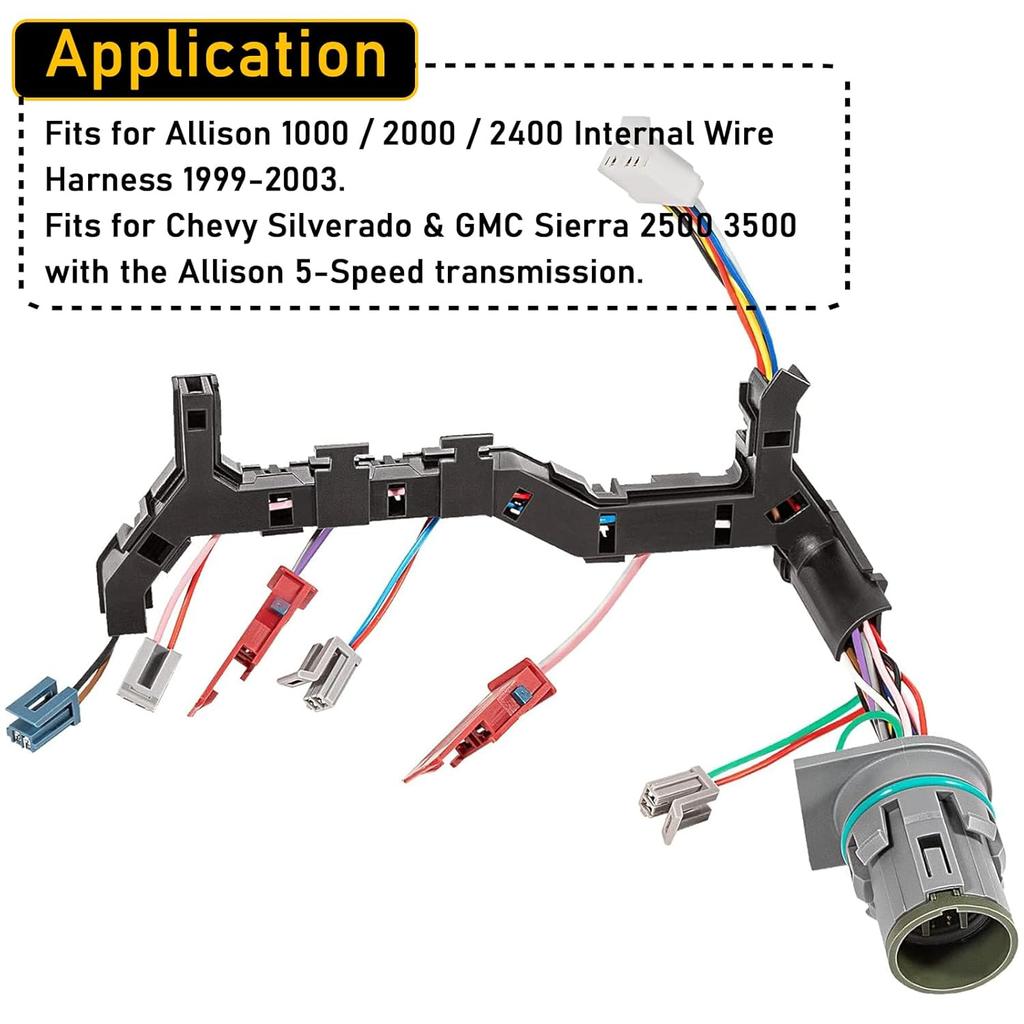 YMT Transmission Internal Wire Harness 1999-2003 Fits for GM & Allison 1000 2000 2400,Replace for 29541371