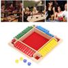 Wooden Dice Board Game Home Pub Holiday Party 4 Players Family Table Math Games for Adults Kids