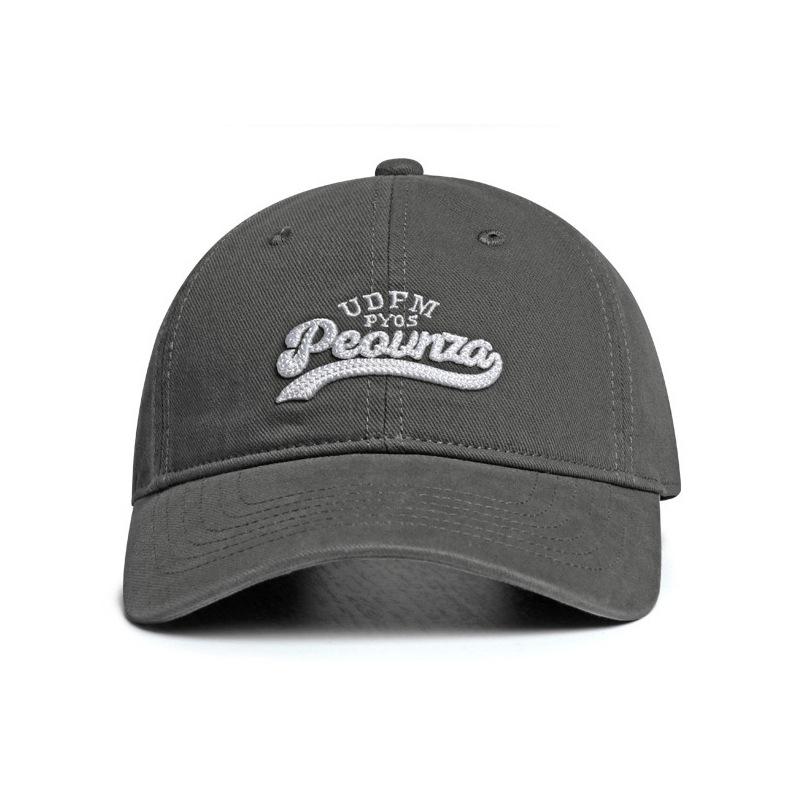 High quality peaked cap three-dimensional embroidery versatile sun hat pure cotton soft top baseball cap men and women