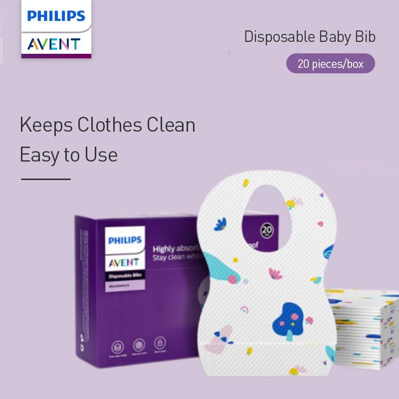 Philips Avent Disposable Baby Bib 3D Magic Bib 20pcs/box  Keeps Clothes Clean Easy to Use
