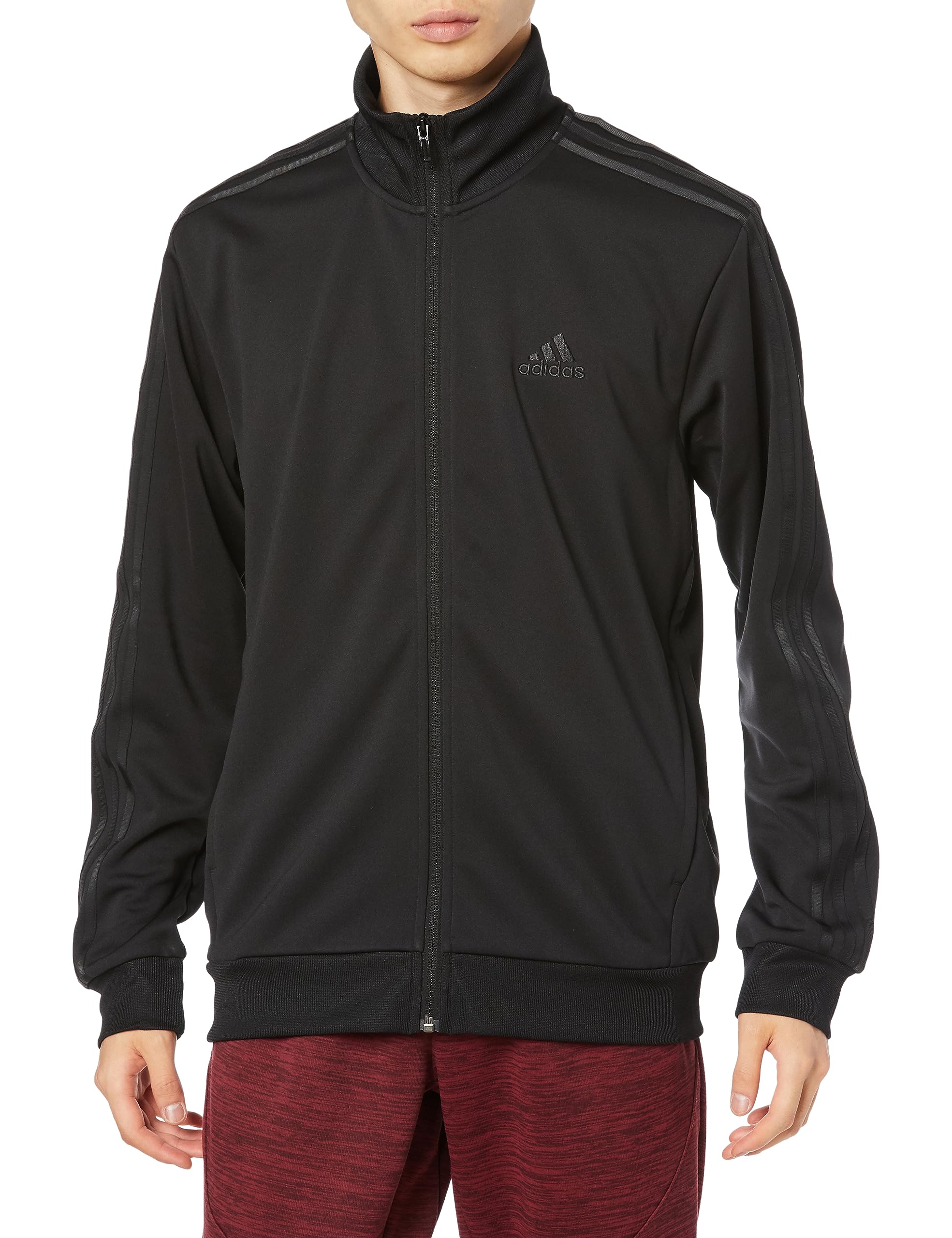 

Adidas Jersey Top 3 Stripes Regular Fit Double Knit Track Top BXF58 L Men s Black/Black (IK7330)
