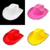 Halloween Cowboy Hat With Silver Edge For Costume Party And Cosplay