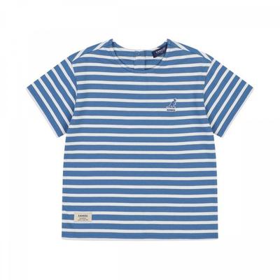 ShorT Sleeve STripe T shirT Blue Rb 0004