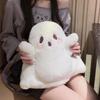 Plush Ghost Cartoon Student Backpack With Storage For Daily Use Girls