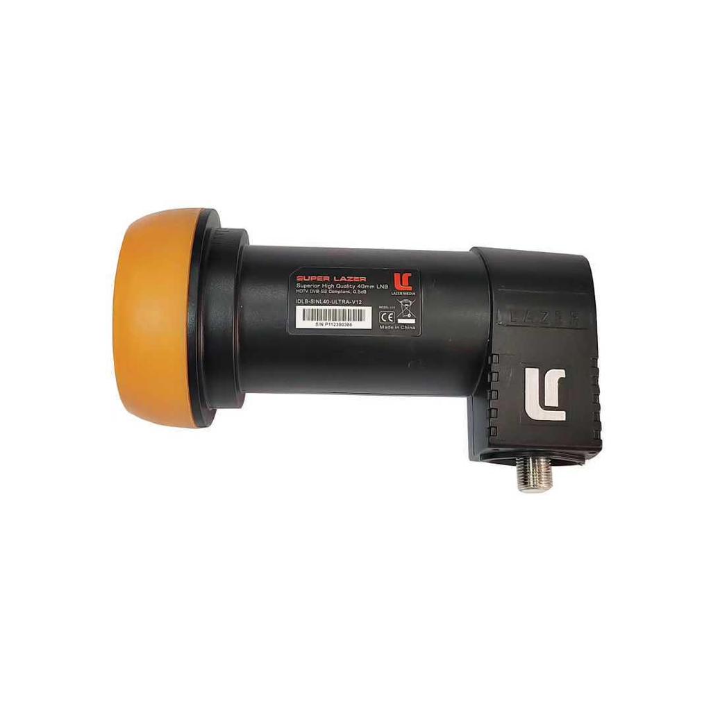High Gain Low Noise Dual Local Oscillator 9750/10600 Ku-Band LNB with Single Output - 'Big Black Head' Downconverter