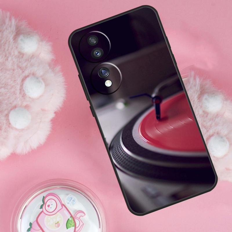 Vinyl DJ Record Art Case For Honor 70 90 50 Lite X9c X8a X8b X9b X9a X8 X9 Honor 200 Lite Magic 5 6 7 Pro Cover