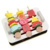 Wooden Simulation Grill Set Role Play Game Cooking Imaginative Wooden Pretend Grill Toys